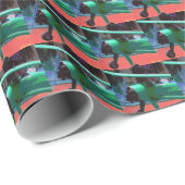 Farbiges Flugzeug Geschenkpapier (Rolleneckpunkt)