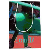 Farbiges Flugzeug Mittlere Geschenktüte (Vorderseite)