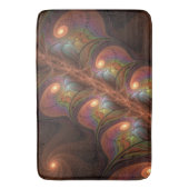 Farbiges fluoreszierendes Abstraktes trippy-Brown- Badematte (Vorderseite Vertikal)