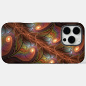 Farbiges fluoreszierendes Abstraktes trippy-Brown- Case-Mate iPhone Hülle (Rückseite (Horizontal))