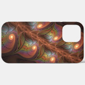 Farbiges fluoreszierendes Abstraktes trippy-Brown- Case-Mate iPhone Hülle (Rückseite (Horizontal))