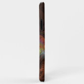 Farbiges fluoreszierendes Abstraktes trippy-Brown- Case-Mate iPhone Hülle (Hinten/Rechts)