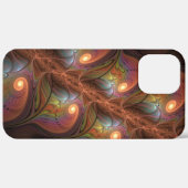 Farbiges fluoreszierendes Abstraktes trippy-Brown- Case-Mate iPhone Hülle (Hinten (horizontal))