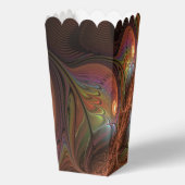 Farbiges fluoreszierendes Abstraktes trippy-Brown- Geschenkschachtel (Rückseite)
