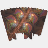 Farbiges fluoreszierendes Abstraktes trippy-Brown- Geschenkschachtel (Ungeklappt)