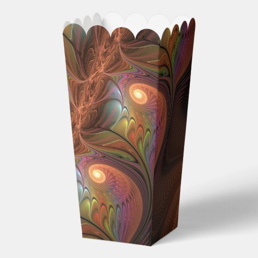 Farbiges fluoreszierendes Abstraktes trippy-Brown- Geschenkschachtel (Vorderseite)