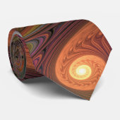 Farbiges fluoreszierendes Abstraktes trippy-Brown- Krawatte (Gerollt)