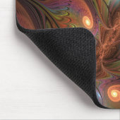 Farbiges fluoreszierendes Abstraktes trippy-Brown- Mousepad (Ecke)