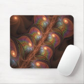 Farbiges fluoreszierendes Abstraktes trippy-Brown- Mousepad (Mit Mouse)