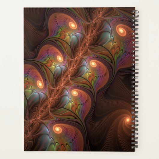 Farbiges fluoreszierendes Abstraktes trippy-Brown- Planer (Rückseite)