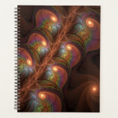 Farbiges fluoreszierendes Abstraktes trippy-Brown- Planer (Vorderseite)