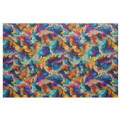 Farbiges Flüssig-Tinte-Abstraktionsmuster Stoff (Fat Quarter (45,7 x 55,9 cm))