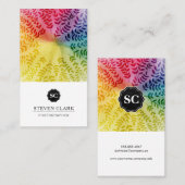 Farbiges Folientmuster | Natürlich Visitenkarte (Vorne/Hinten)