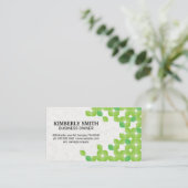 Farbiges Folientmuster | Natürlich Visitenkarte (Stehend Vorderseite)