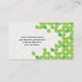 Farbiges Folientmuster | Natürlich Visitenkarte (Rückseite)