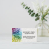 Farbiges Folientmuster | Natürlich Visitenkarte (Stehend Vorderseite)