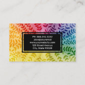 Farbiges Folientmuster | Natürlich Visitenkarte (Rückseite)