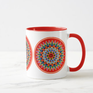 Farbiges Folklore-Design Tasse