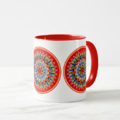 Farbiges Folklore-Design Tasse (VorderseiteRechts)