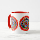 Farbiges Folklore-Design Tasse (Vorderseite Links)