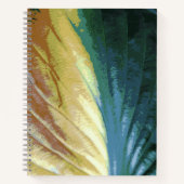 Farbiges Foto aus dem Herbst, Gelbbraun Notizblock (Vorderseite)