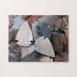 farbiges Foto der Pfeilspitzen; Puzzle