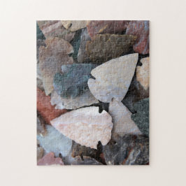 farbiges Foto der Pfeilspitzen; Puzzle