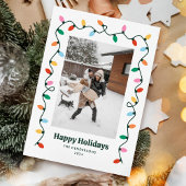 Farbiges Foto Feiertagskarte