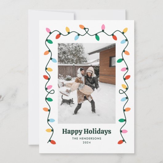 Farbiges Foto Feiertagskarte (Vorderseite)