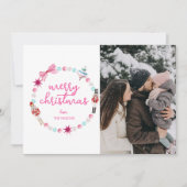 Farbiges Foto Frohe Weihnachten (Vorderseite)