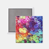 Farbiges Foto für Blume Magnet (Vorderseite/Rückseite)