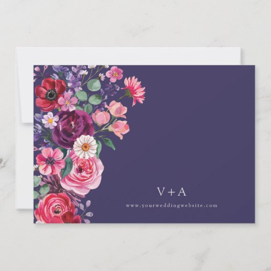 Farbiges Foto Save The Date (Rückseite)