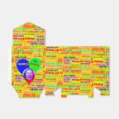 Farbiges Foto und guter Geburtstag Geschenkschachtel (Ungefaltet)