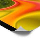 Farbiges Fraktal Abstrakt Poster (Ecke)