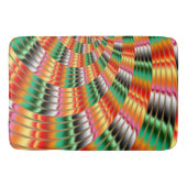 Farbiges Fraktal Design Badematte (Vorderseite)