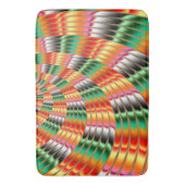 Farbiges Fraktal Design Badematte (Vorderseite Vertikal)