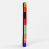 Farbiges Fraktal iPhone Case (Hinten/Rechts)
