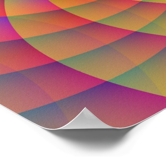 farbiges Fraktal Poster (Ecke)