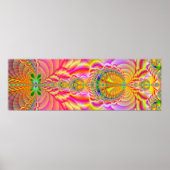 farbiges Fraktal Poster (Vorne)