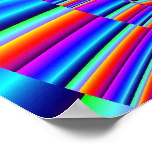 farbiges Fraktal Poster (Ecke)