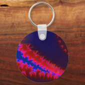 Farbiges Fraktal Schlüsselanhänger (Vorderseite)