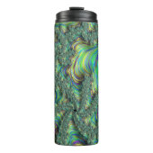 Farbiges Fraktal Thermosbecher (Vorderseite)