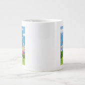 Farbiges Frankreich Jumbo-Tasse (Vorderseite)