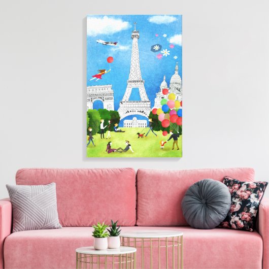 Farbiges Frankreich Leinwanddruck (Insitu (Wohnzimmer))