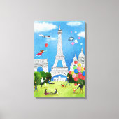 Farbiges Frankreich Leinwanddruck (Vorderseite)