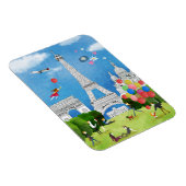 Farbiges Frankreich Magnet (Rechte Seite)