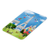 Farbiges Frankreich Magnet (Linke Seite)