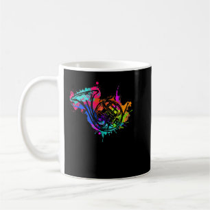 Farbiges französisches Horn-Musikerinstrument3 Kaffeetasse