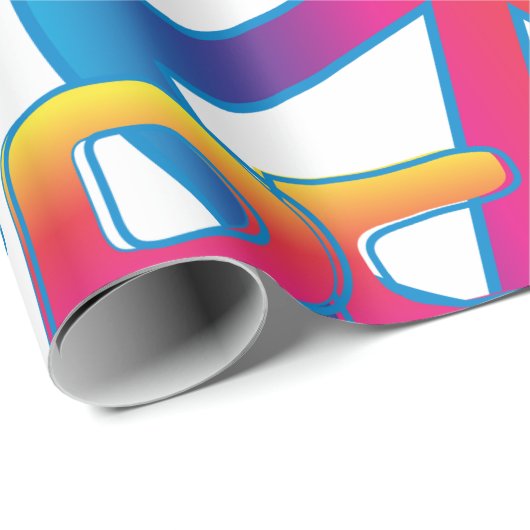 Farbiges Friedenszeichen Geschenkpapier (Rolleneckpunkt)