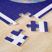 Farbiges Friedenszeichen Puzzle (Seite)
